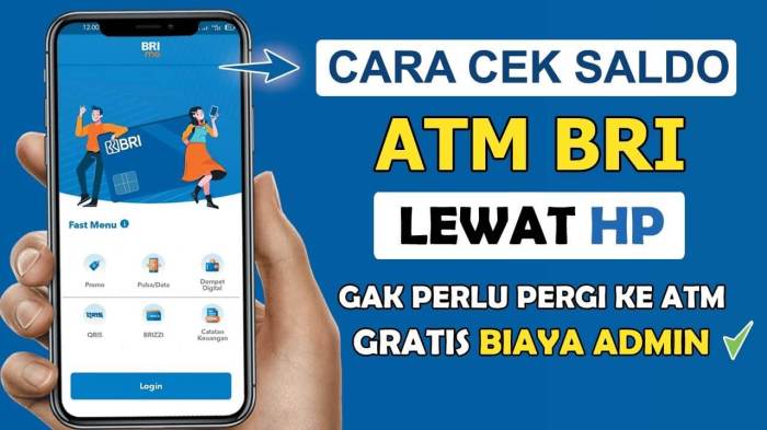 Cara Mengecek Saldo Atm Bri Lewat Hp