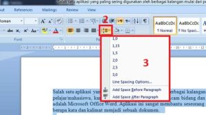 Cara Mengatur Spasi Antar Kata Di Word