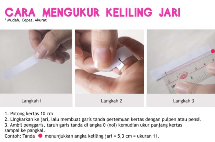 Cara Ukur Cincin Jari