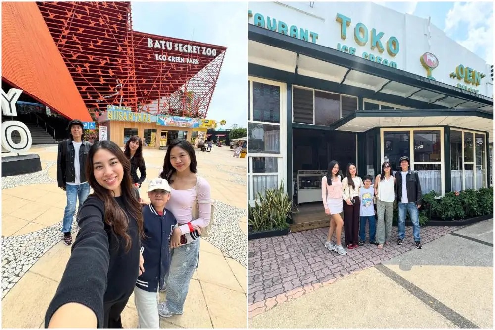 Potret Bimbim Slank dan Anak-anak Berlibur di Malang dan Batu