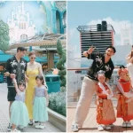 10 Potret Keluarga Felicya dan Hito di Kapal Pesiar Disney Singapura