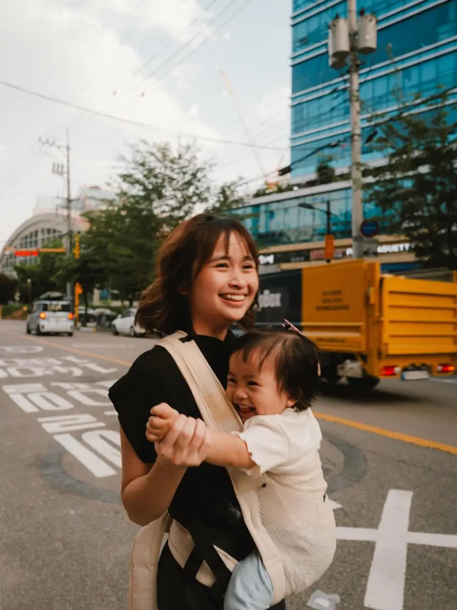 Keluarga Gritte Agatha jalan-jalan di Seoul