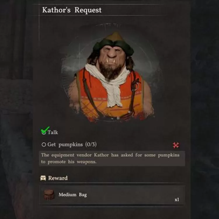 Salah satu NPC yang bakal ngasih kamu Medium Bag kalo kamu selesaikan quest-nya / Pearl Abyss