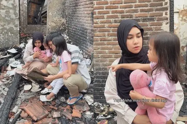 Momen Anisa Rahma Pertama Kali Bawa Anaknya Pulang Setelah Kebakaran