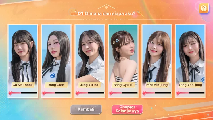 Total ada 6 wanita yang bisa diluluhkan oleh Yuman di Five Hearts Under One Roof Season 2