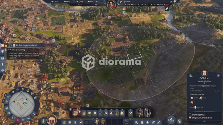 Grid system di game ini sangat sederhana tapi juga akurat, kamu hanya perlu fokus pada bangunannya, dan bisa menempatkannya agar lebih rapi. Beberapa penempatan juga punya efek snappy, langsung nempel kayak magnet / Ubisoft
