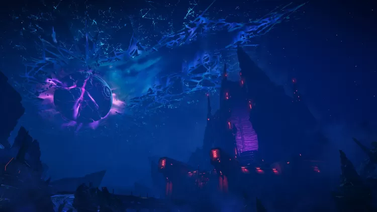 Setting Borderlands 4 adalah planet Kairos dengan bulan misterius di bagian kiri atas gambar ini, apakah ada hubungannya? / Gambar: 2K