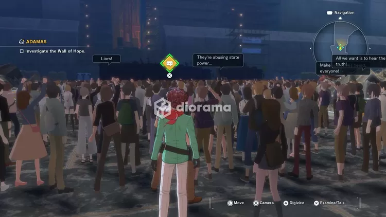 Misimu adalah mencari anomali yang terjadi di Shinjuku, ada tembok besar di depan, apa yang disembunyikan? / Bandai Namco