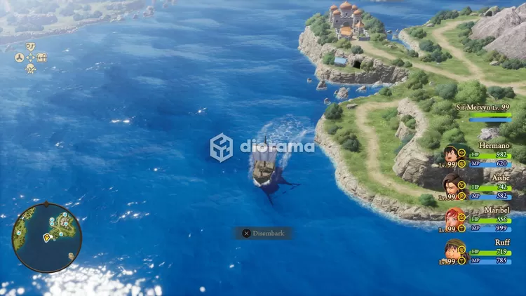 Kalau kamu naik kapal, kamu bisa menemukan random battle yang bakal bikin jengkel kalau kamu belum bisa terbang / Square Enix