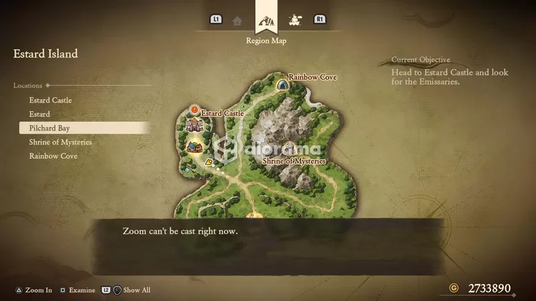 Contoh guide lain yang diberikan game-nya / Square Enix