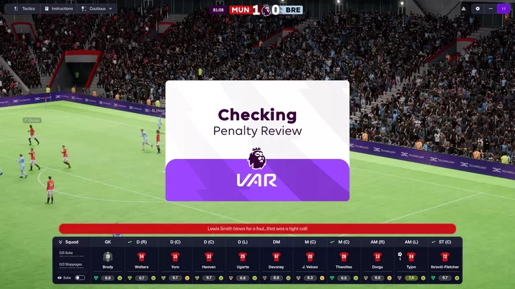  Dynamic Highlight Mode sert VAR juga hadir di Football Manager 26