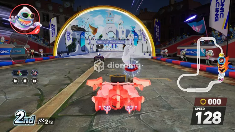 Jika kamu atau musuh terkena power up, maka akan ada animasi lambat dengan ditandai oleh warna merah, namun untuk mengejar musuh bakal sangat cepat dan mudah, hal ini menghilangkan kepuasan tersendiri bagi orang yang suka mengandalkan power up untuk benar-benar menghukum musuh. / SEGA