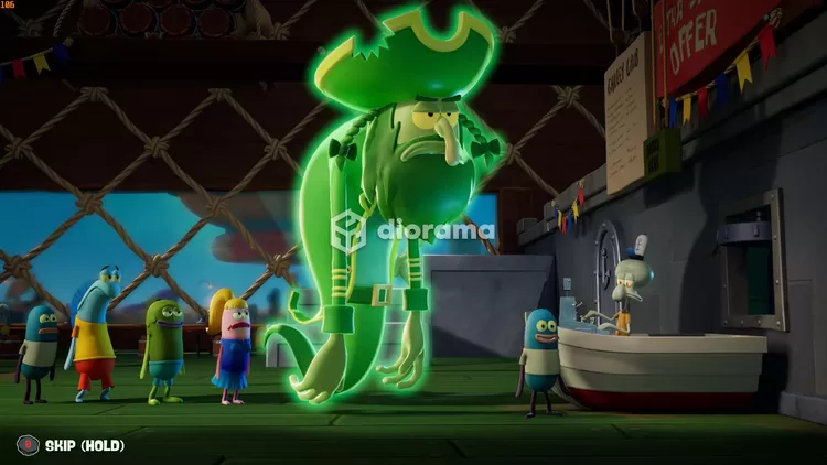 Cerita dimulai ketika Flying Dutchman ngantri di Krusty Krab / THQ Nordic
