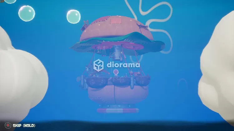 Krusty Krab yang hancur buat Mr. Krabs memindahkannya ke Krusty Krab melayang sebagai markas barunya / THQ Nordic