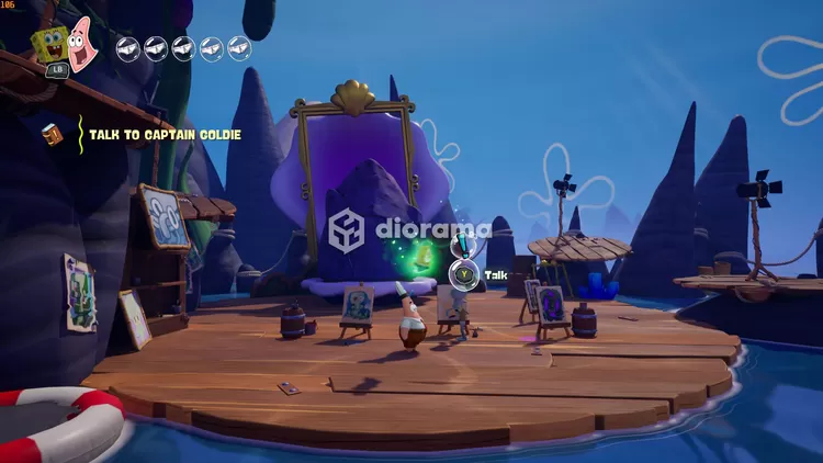 Contoh Side Quest di game ini ditunjukkan dengan tanda seru berwarna biru di atas karakter NPC / THQ Nordic