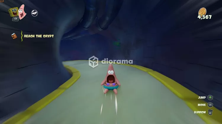 Tantangan Larry nggak cuman balapan mudah, tapi juga tipe balapan seperti ini, well, mereka nyebutnya race sih meski nggak ada musuhnya / THQ Nordic