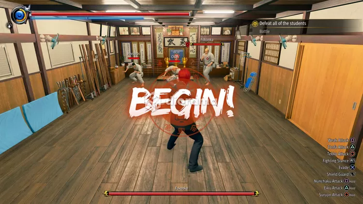 Jika sudah saatnya naik level, kamu bisa ikutin ujian, salah satunya bertempur dengan para murid Miya-san / SEGA
