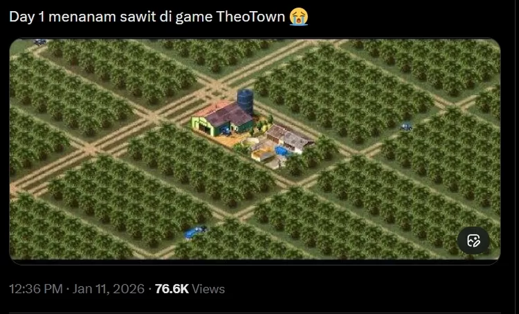 Salah satu unggahan pemain dari Theotown