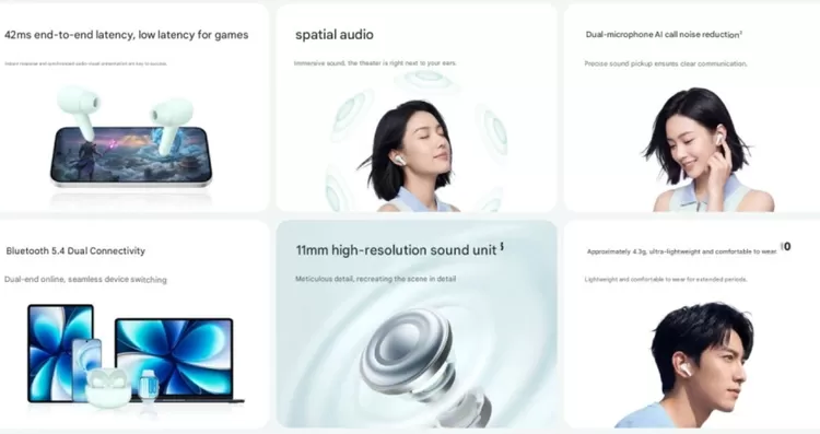 Fitur-fitur utama dari Vivo TWS 5e