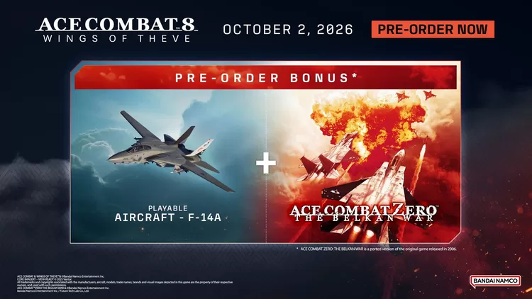 Ace Combat 8 Wings of Theve - Bonus Pre-order portingan Ace Combat Zero / Bandai Namco