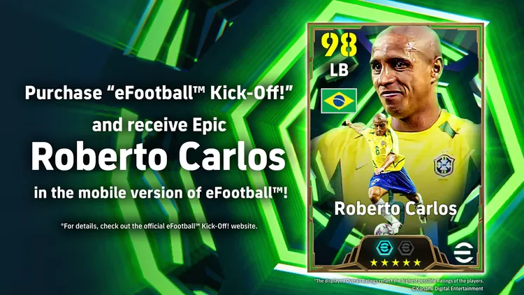 eFootball Kick Off - Roberto Carlos sebagai bonus pre-order / Konami