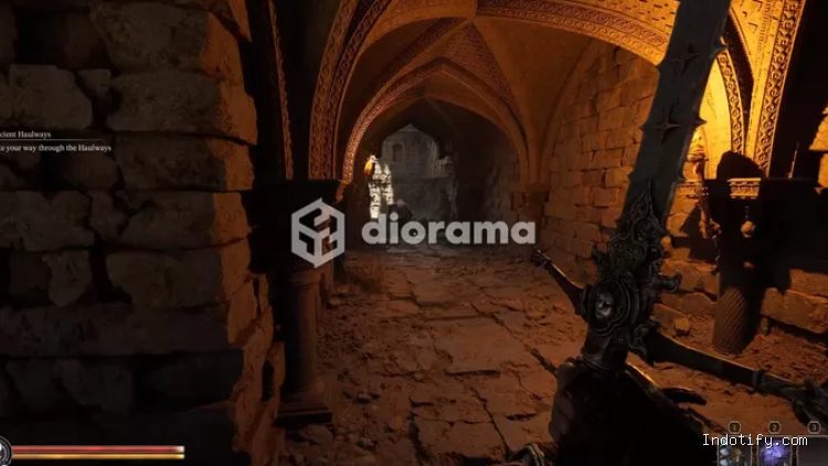 Desain dunia, lorong sempit, dan berbagai wilayahnya membuat game ini terasa banget dark fantasy-nya / Paraglacial, THQ Nordic