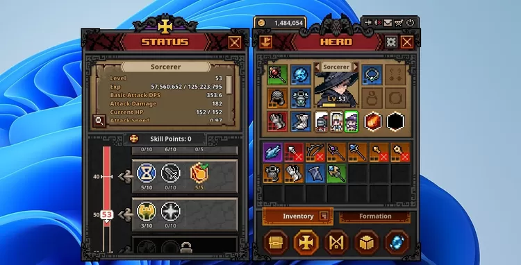 Build Sorcerer Task Bar Hero Guide, Skill dan Equipment Terbaik untuk Farming Endgame
