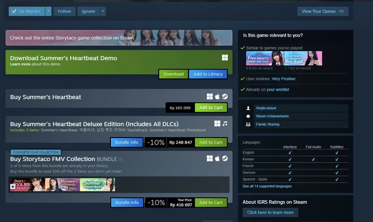 Masukan ke keranjang game yang ingin kamu beli