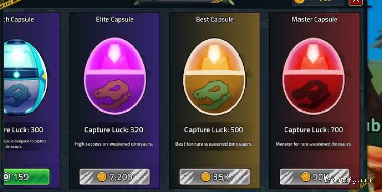 Cara Mendapatkan Capsule Dino yang Lebih Baik di Dino Hunters Roblox