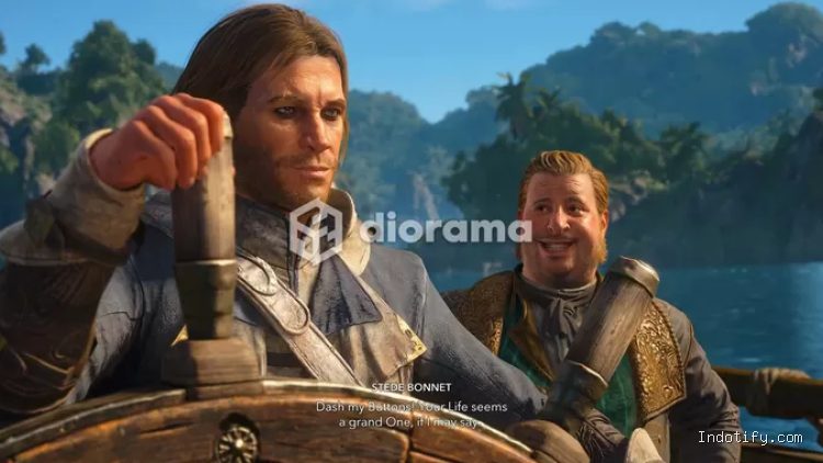 Edward selamatkan Stede Bonnet, pedagang yang ditawan tentara / Ubisoft