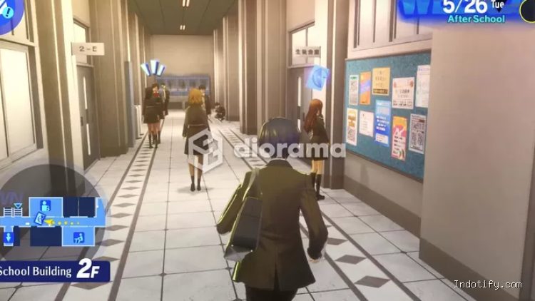 Karakter Social Link akan ditandai dengan kartu di atas kepala mereka / Atlus, SEGA
